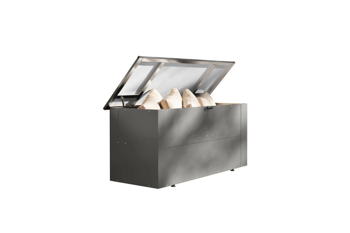 Karibu Metallbox Himalia 1, graualuminium