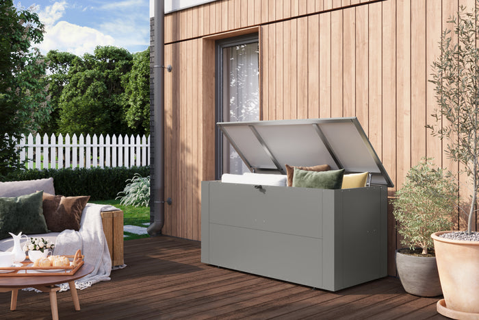 Karibu Metallbox Himalia 2, graualuminium