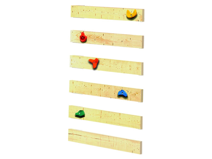 Karibu Spielturm Anna + Rutsche rot + Doppelschaukel + Kletterwand