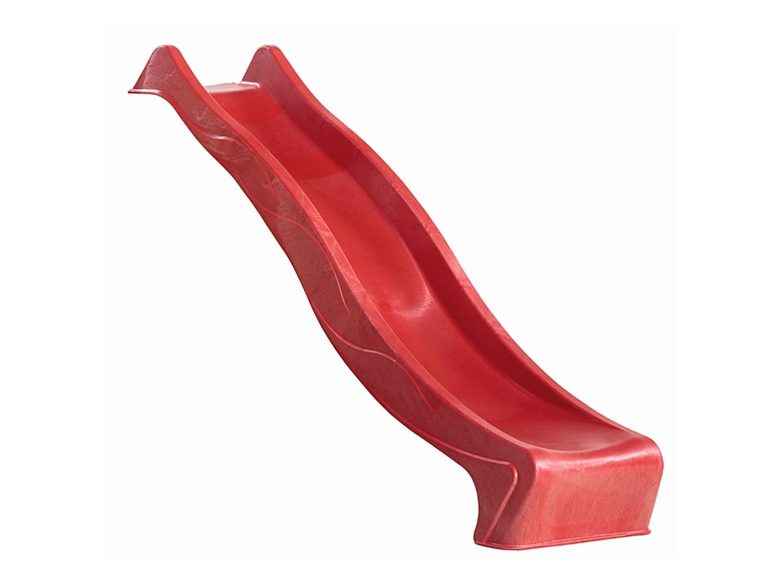 Karibu Spielturm Anna + Rutsche rot + Doppelschaukel + Anbauplattform + Kletterwand