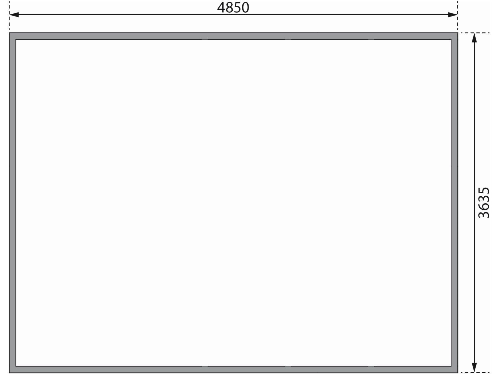 Karibu Gartenhaus Radeburg 4 natur 38 mm