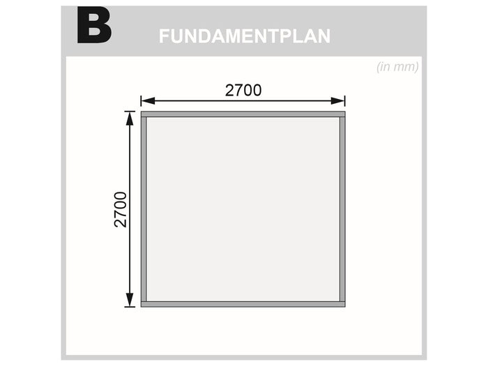 Karibu Gartenhaus Kastorf 6 - 28 mm natur