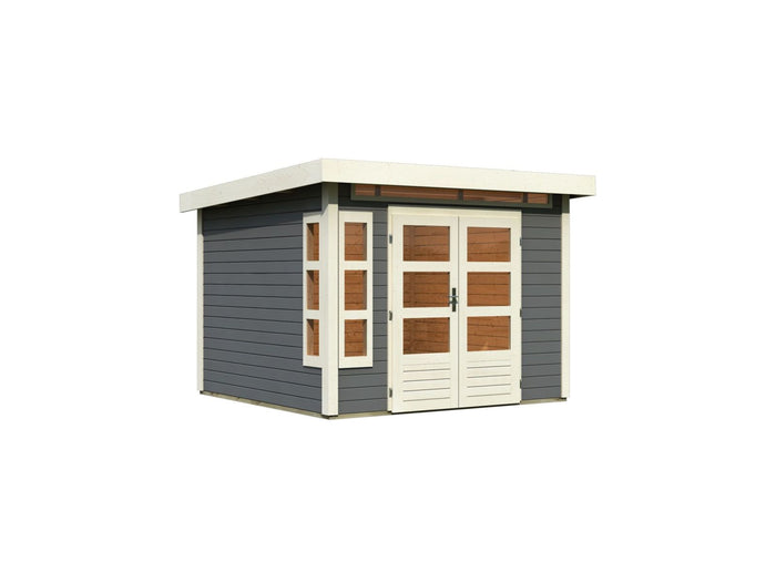 Karibu Gartenhaus Kastorf 6 terragrau - 28 mm