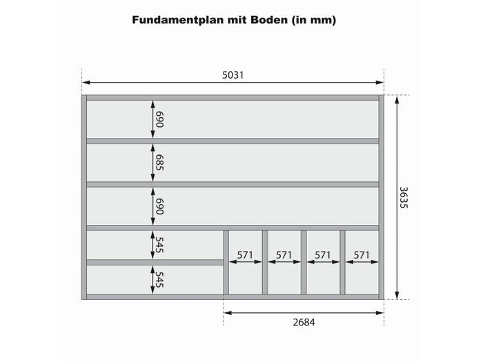 Karibu Hybrid Saunahaus Ares 3, naturbelassen/graualuminium -ohne Ofen-