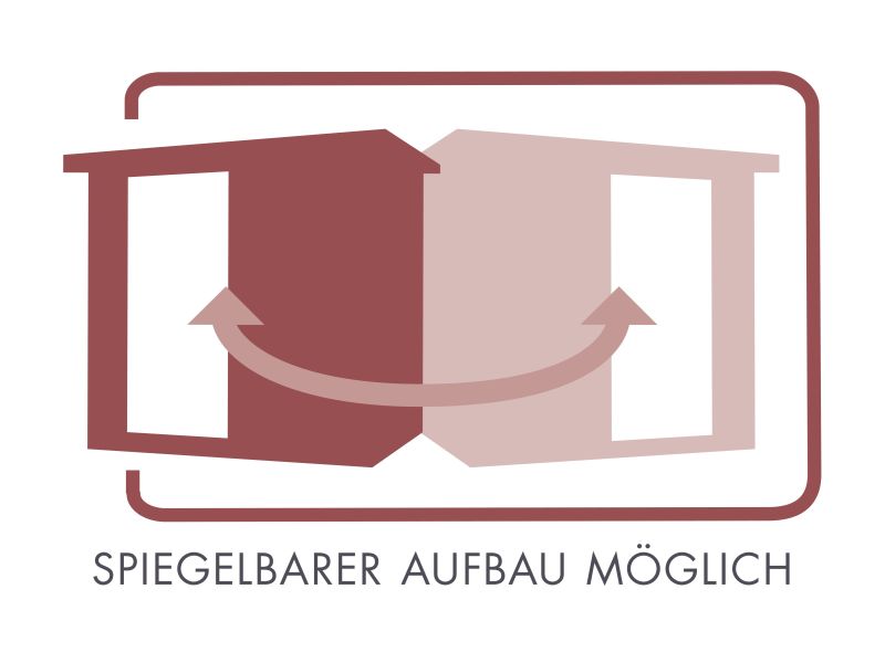 Amelia 2 - Karibu Sauna, inkl. 9 kW Ofen integr. Steuerung - mit Dachkranz -