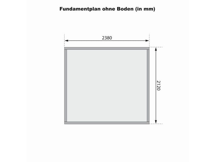Karibu Fasssauna Quadro 1 Plus, ohne Ofen, 38 mm