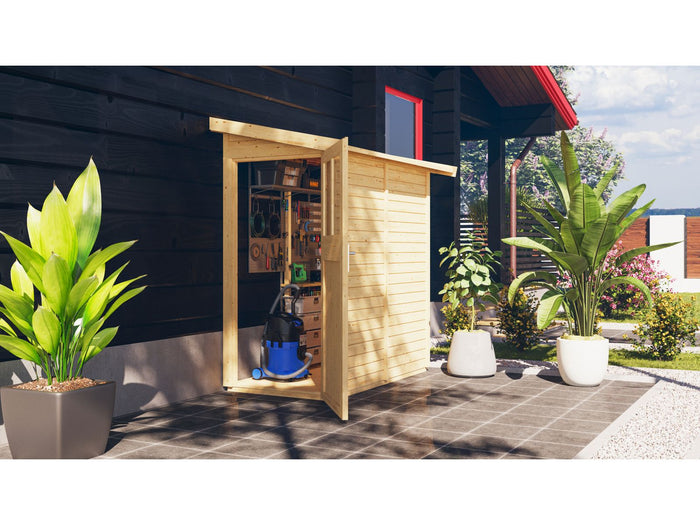 Karibu Anlehngartenhaus Görlitz natur 19 mm