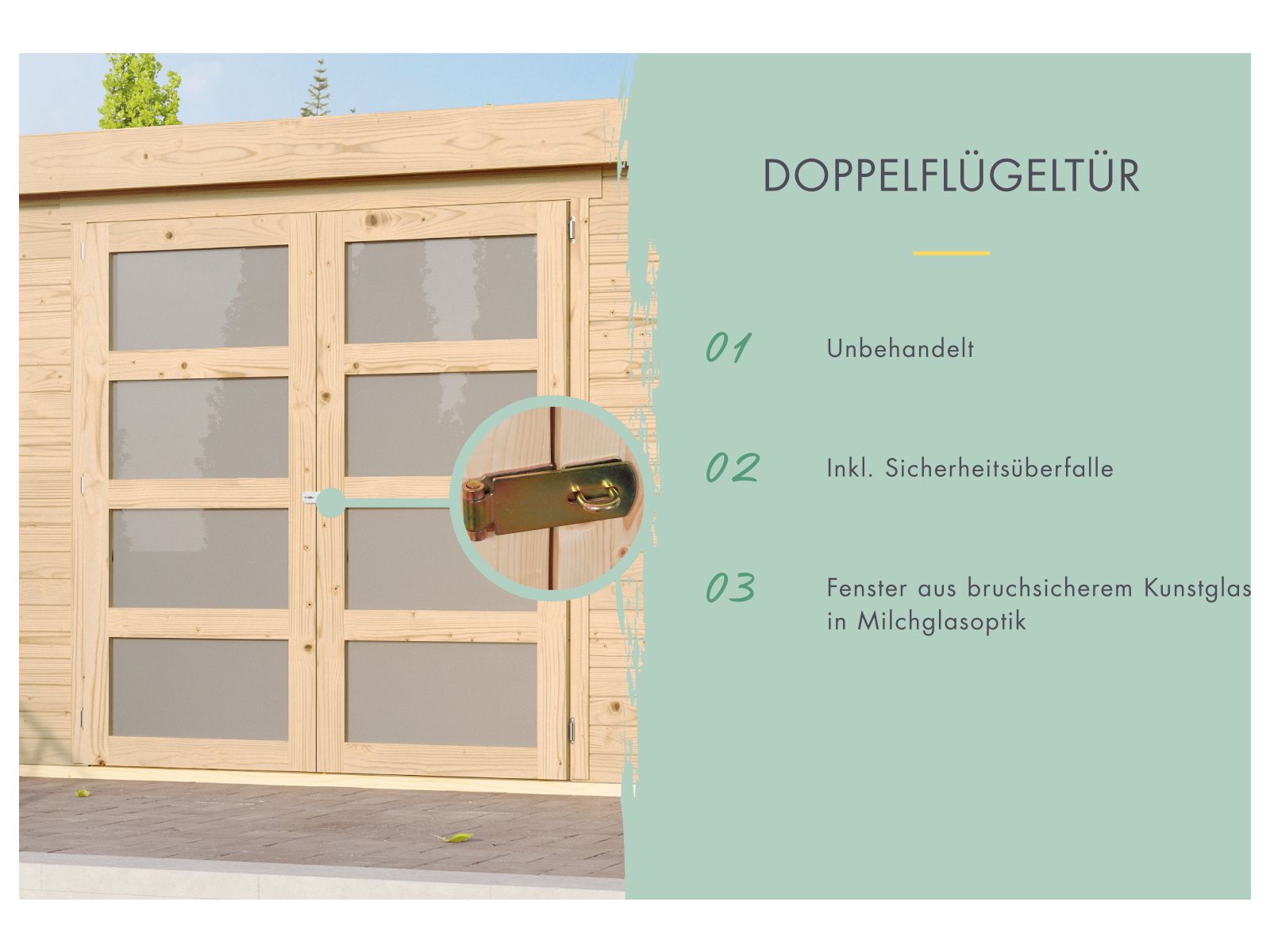 Karibu Systemhaus Mühlentrup 3 naturbelassen 19 mm