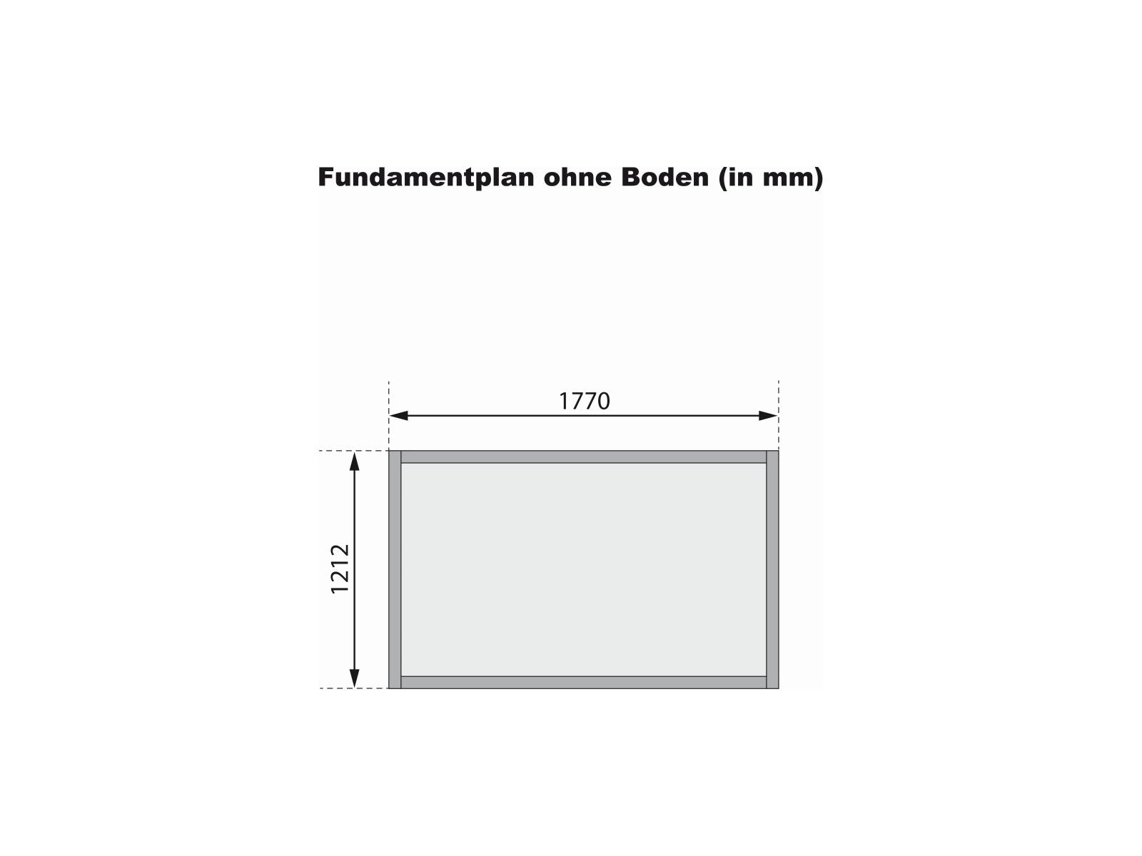 Karibu Gerätehaus Dahme 1 natur 14 mm