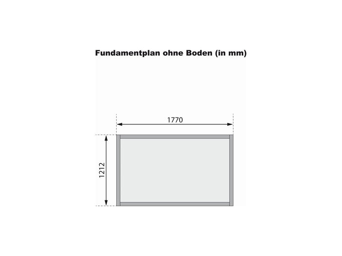 Karibu Gerätehaus Dahme 1 natur 14 mm