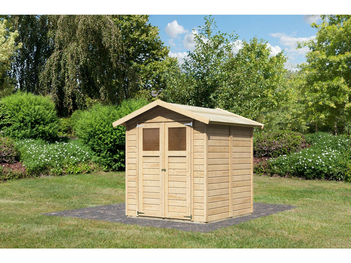 Karibu Gerätehaus Dahme 3 natur 14 mm