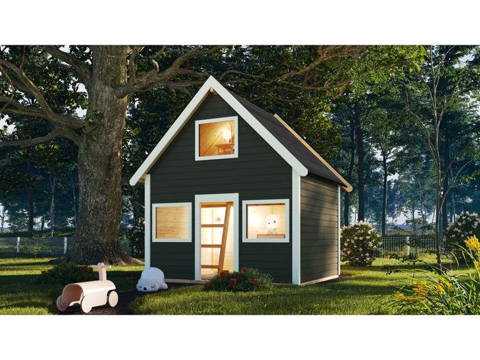 Karibu Spielhaus Kalle, terragrau