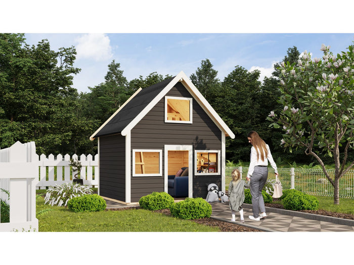 Karibu Spielhaus Kalle, terragrau