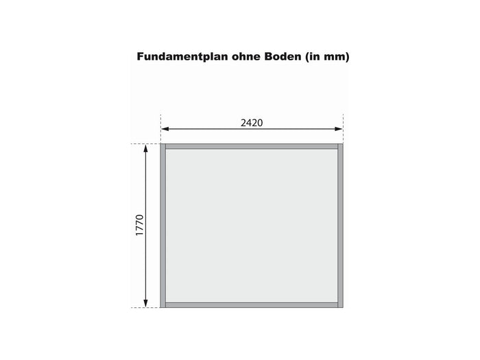 Karibu Gerätehaus Dalin 1 natur 14 mm