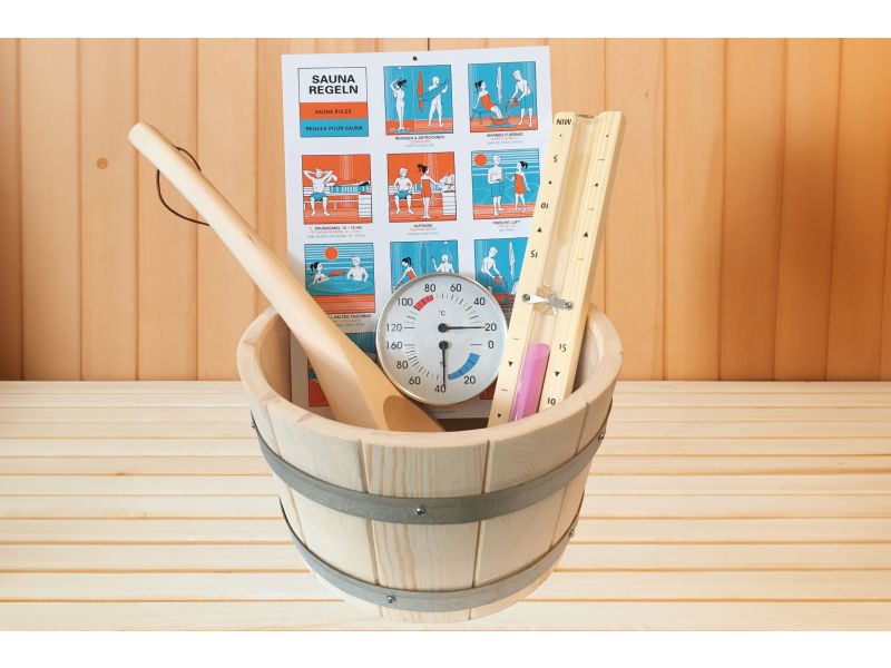 Karibu Saunazubehör-Set Classic 6-teilig