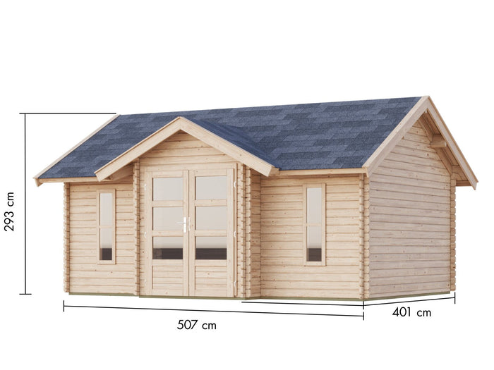Karibu Gartenhaus Nordland 38 mm