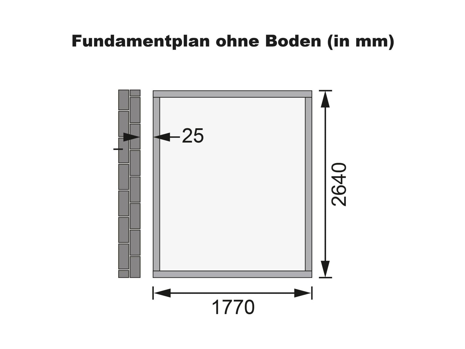 Karibu Gartenhaus Wandlitz 3 natur 19 mm