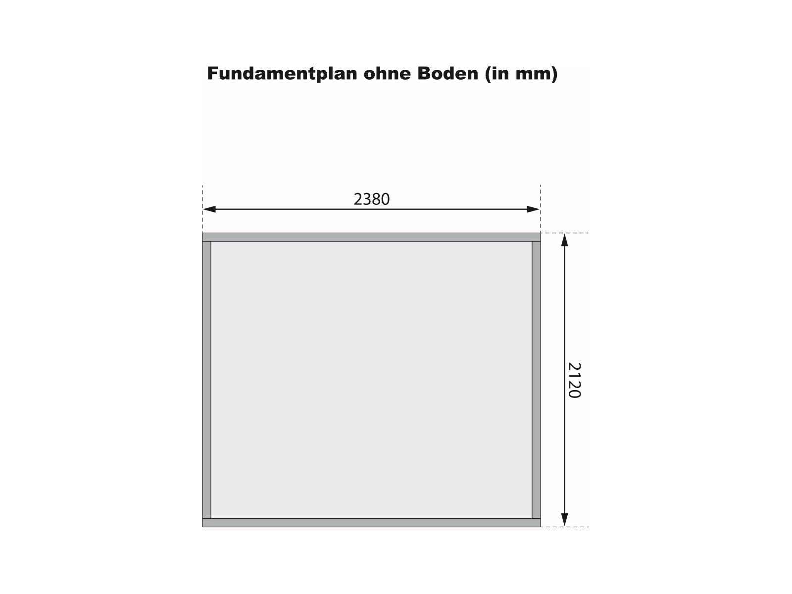 Karibu Gartenhaus Glücksburg 4 natur 19 mm
