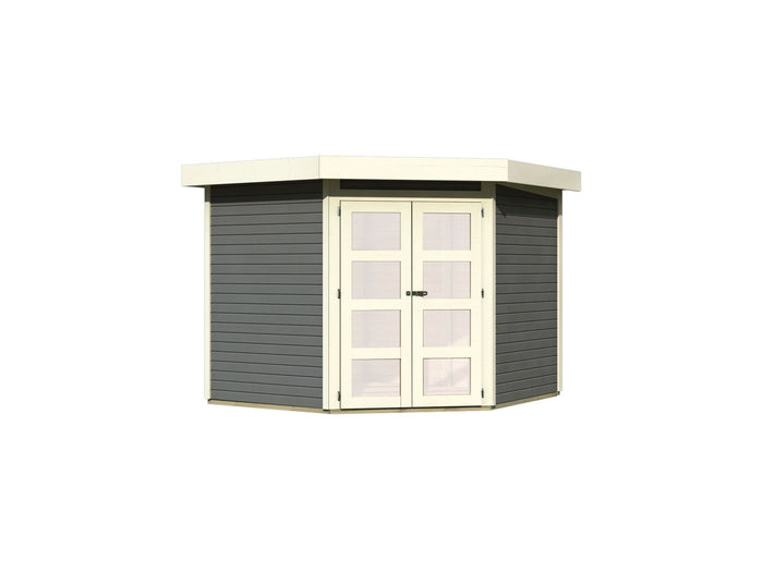 Karibu Gartenhaus Goldendorf 5 terragrau 19 mm