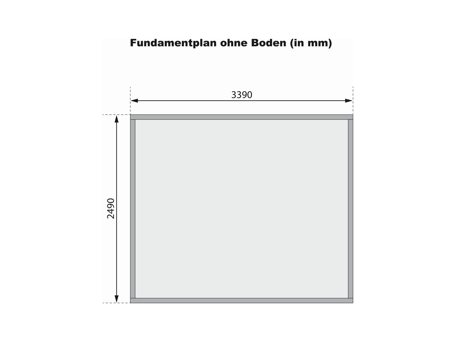 Gartenhaus 38 mm Felsenau 4 naturbelassen