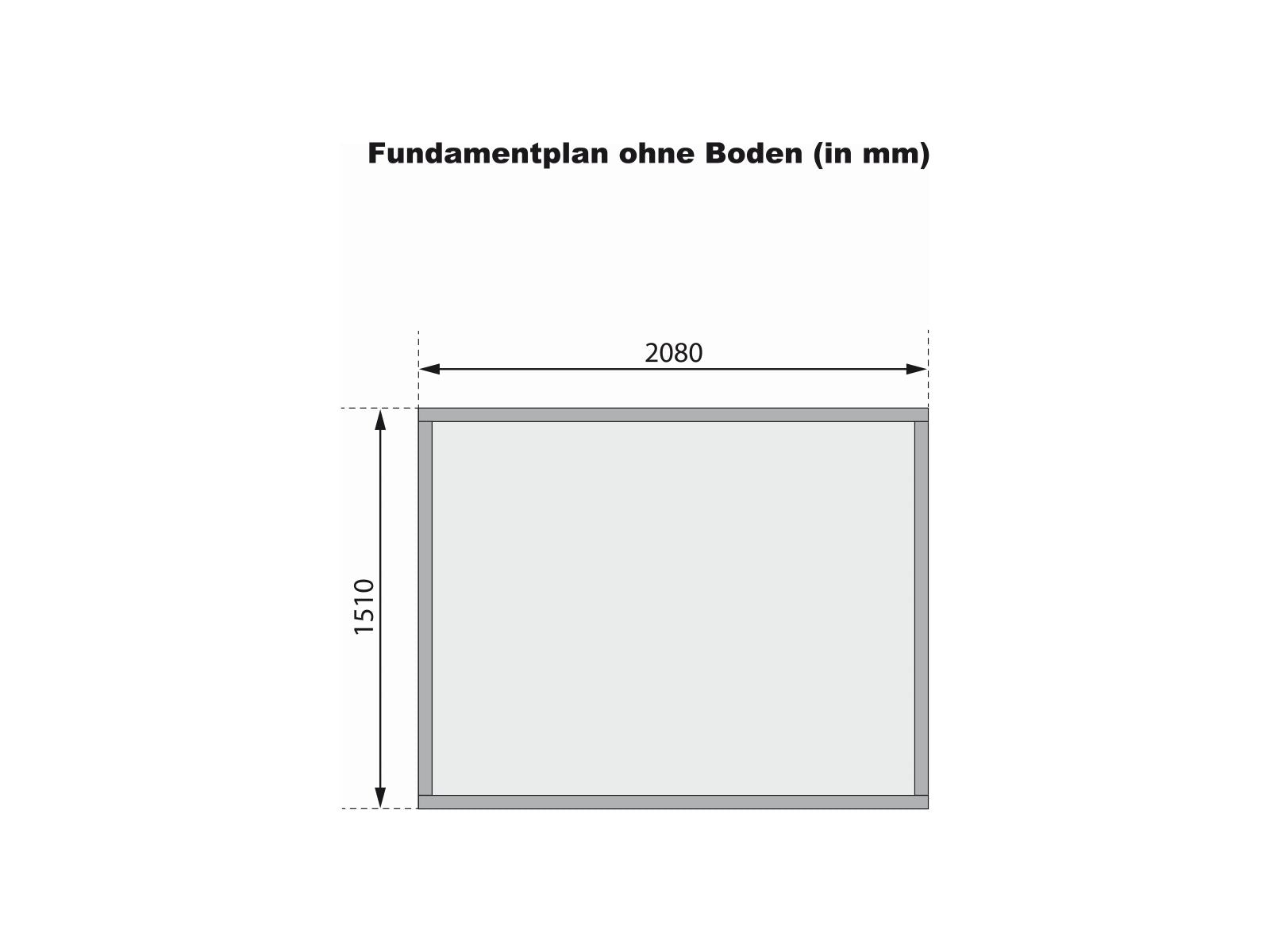 Karibu Gerätehaus Merseburg 3 natur 14 mm