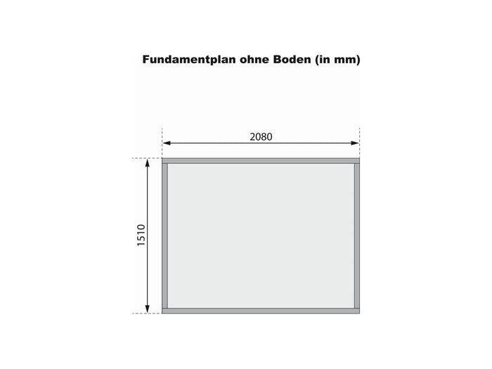 Karibu Gerätehaus Merseburg 3 natur 14 mm