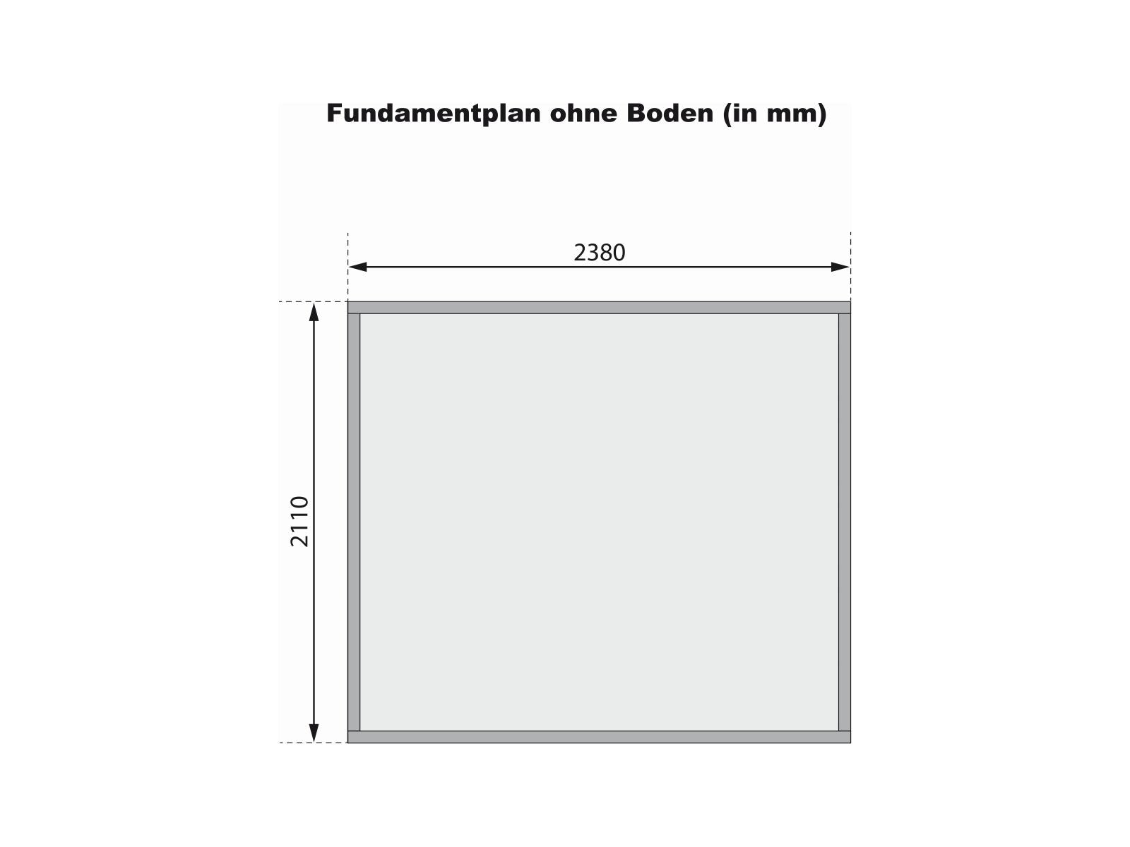 Karibu Gerätehaus Merseburg 5 natur 14 mm