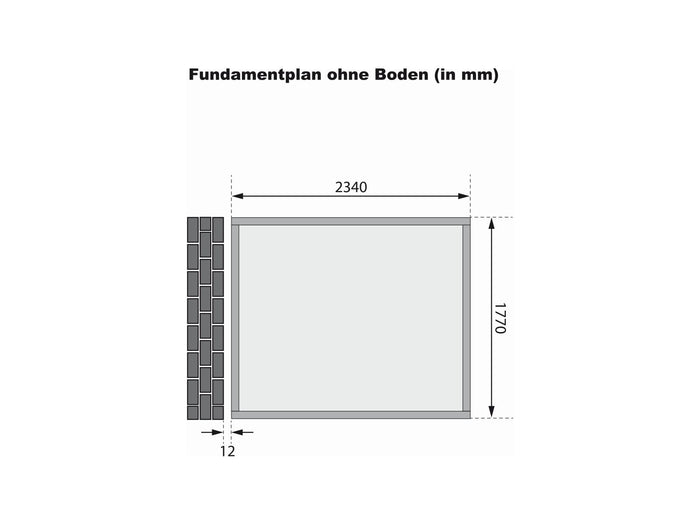 Karibu Gartenhaus Bomlitz 2 natur 19 mm