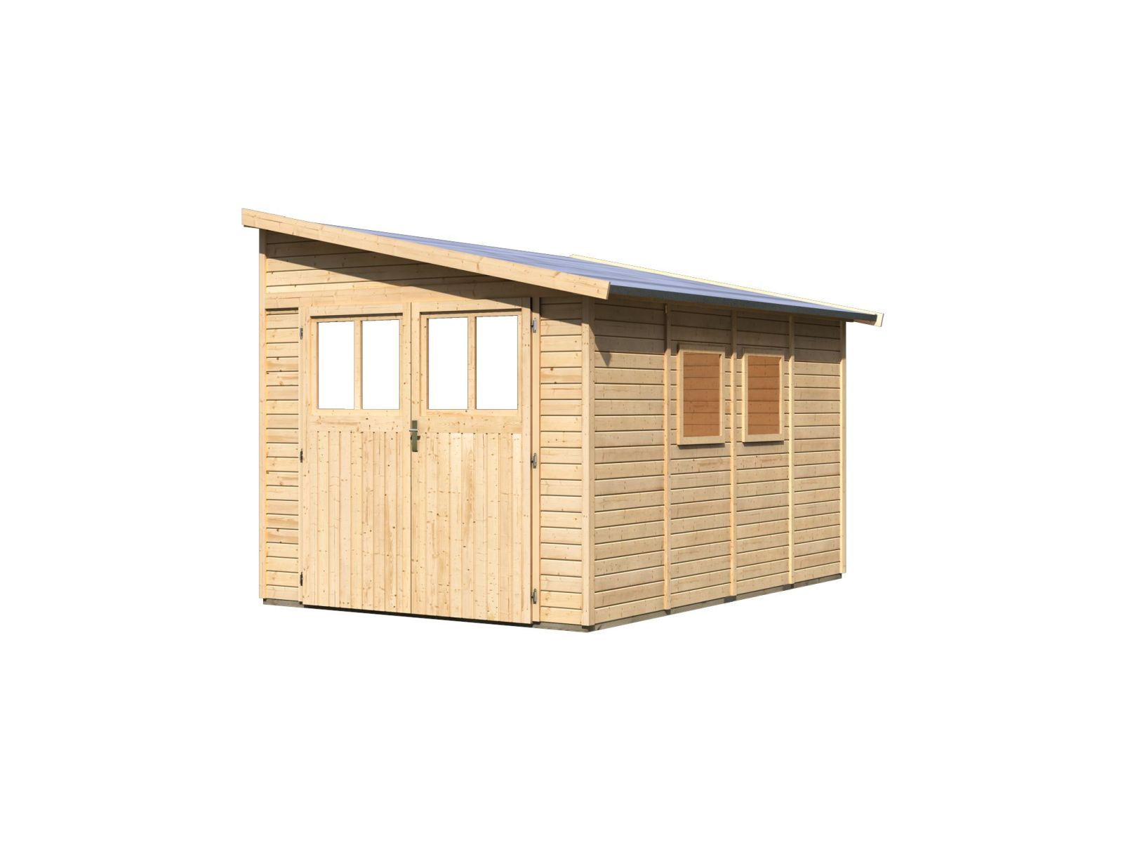 Karibu Gartenhaus Bomlitz 4 natur 19 mm