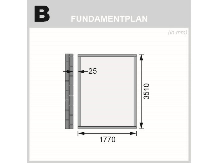 Karibu Gartenhaus Wandlitz 4 terragrau 19 mm