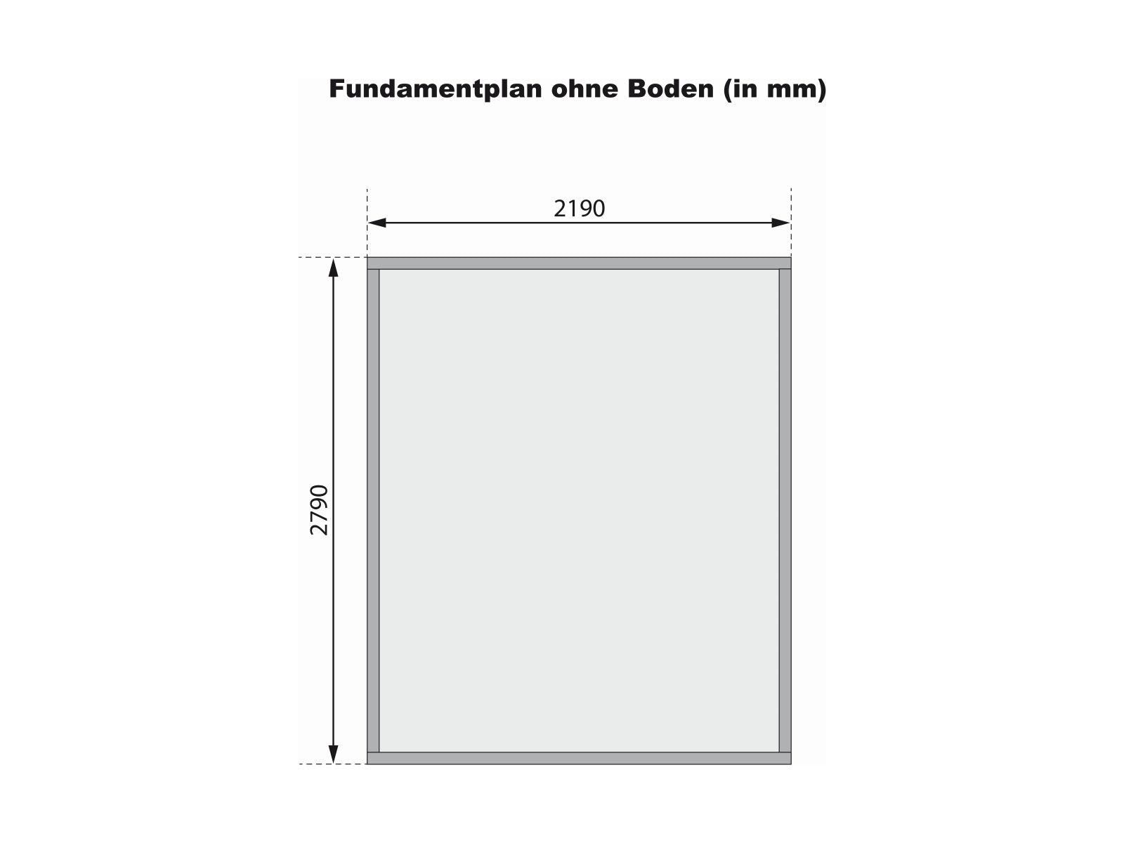 Karibu Gartenhaus Bastrup 4 natur