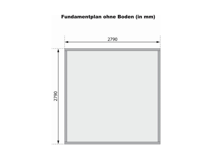 Karibu Gartenhaus Bastrup 5 natur