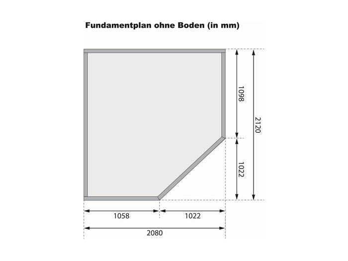 Karibu Gartenhaus Schwandorf 3 natur 19 mm