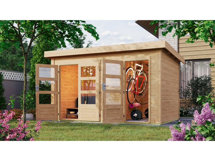 Karibu Gartenhaus Schönbuch 1 38 mm 2-Raum-Haus