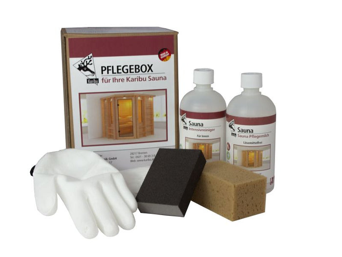 Karibu Sauna Pflegebox für den Sauna-Innenbereich