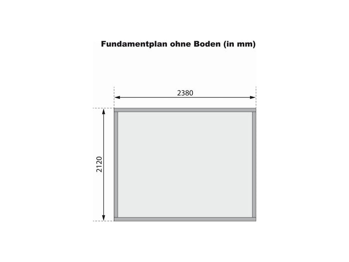 Karibu Gartenhaus Askola 3 terragrau 19 mm