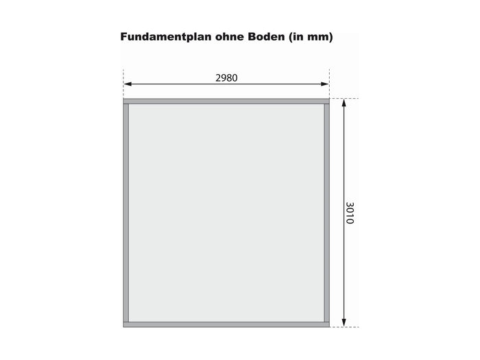 Karibu Gartenhaus Kerko 6 in terragrau 19 mm