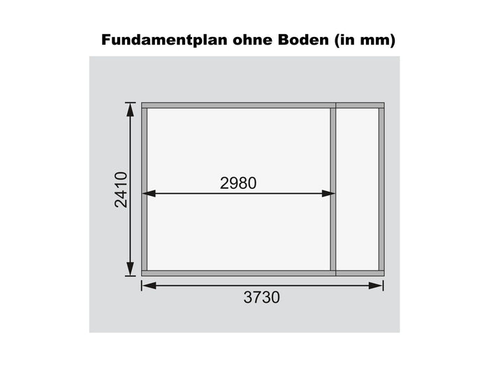 Karibu Gartenhaus Retola 6 inkl. Anbauschrank