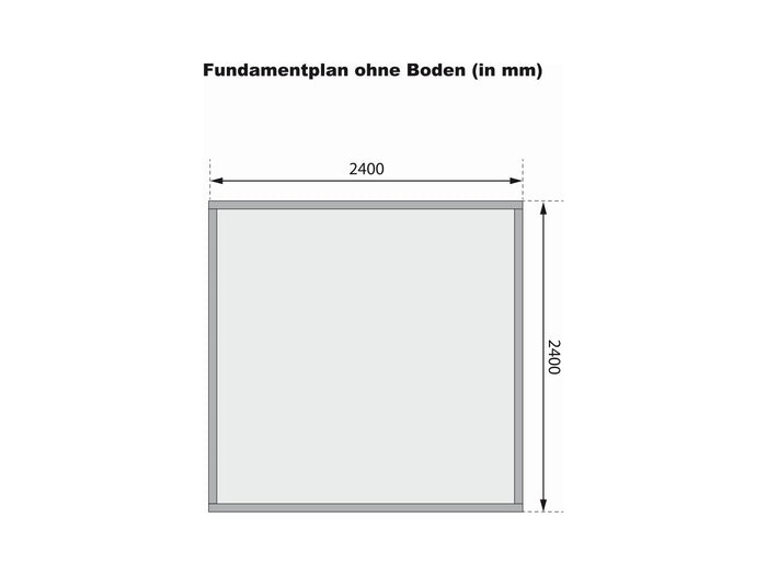 Karibu Gartenhaus Kandern 3 natur 28 mm