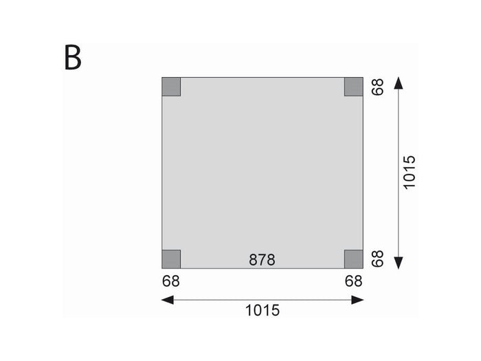 Karibu Spielturm Lotti Satteldach + Doppelschaukel + Anbauplattform + Kletterwand