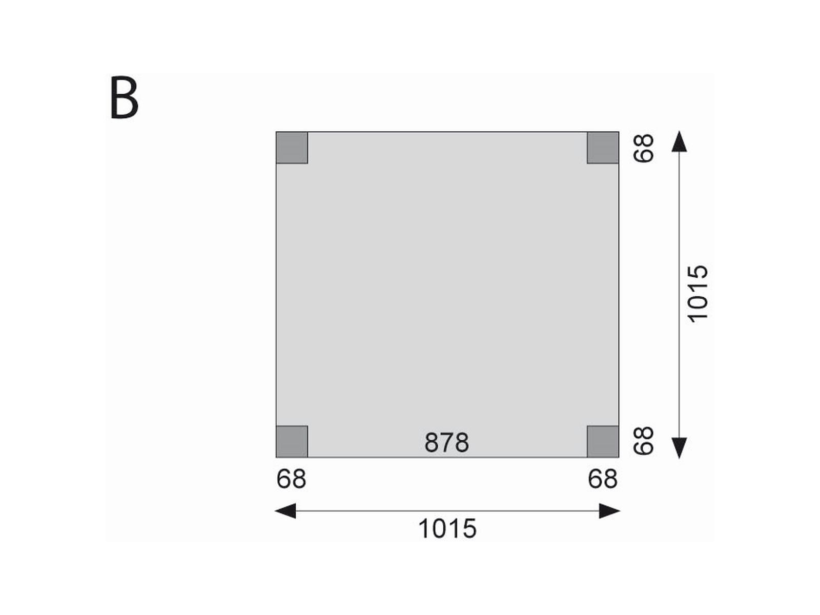 Karibu Stelzenhaus Frieda + Rutsche blau + Doppelschaukel + Kletterwand