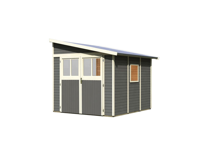 Karibu Gartenhaus Bomlitz 3 terragrau 19 mm