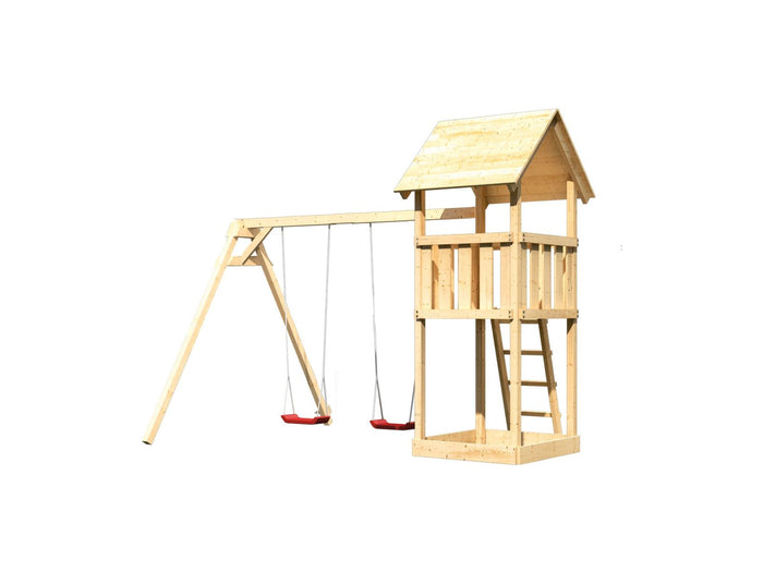 Karibu Spielturm Lotti mit Doppelschaukel