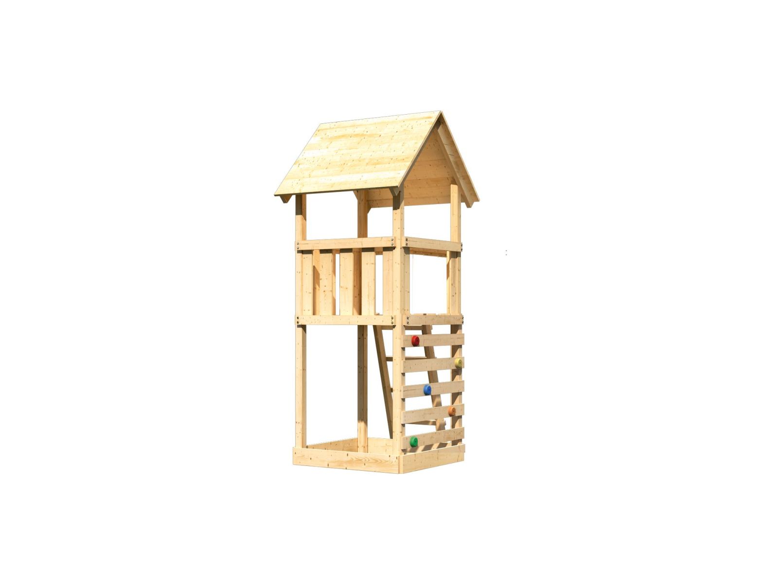 Karibu Spielturm Lotti mit Kletterwand