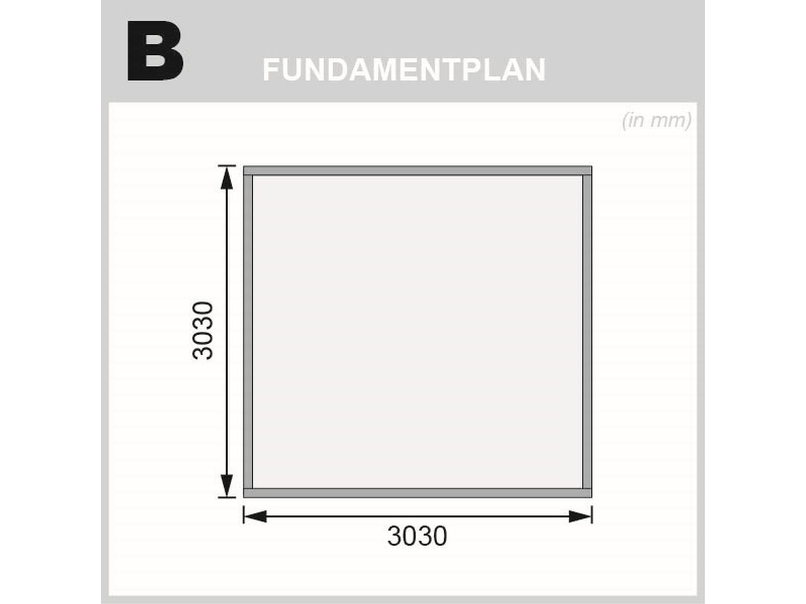 Karibu Gartenhaus Northeim 3 in terragrau 38 mm