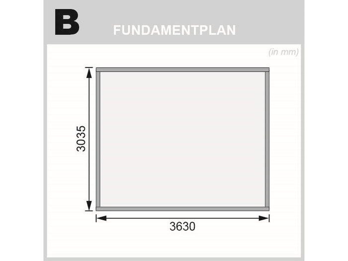 Karibu Gartenhaus Northeim 4 natur 38 mm