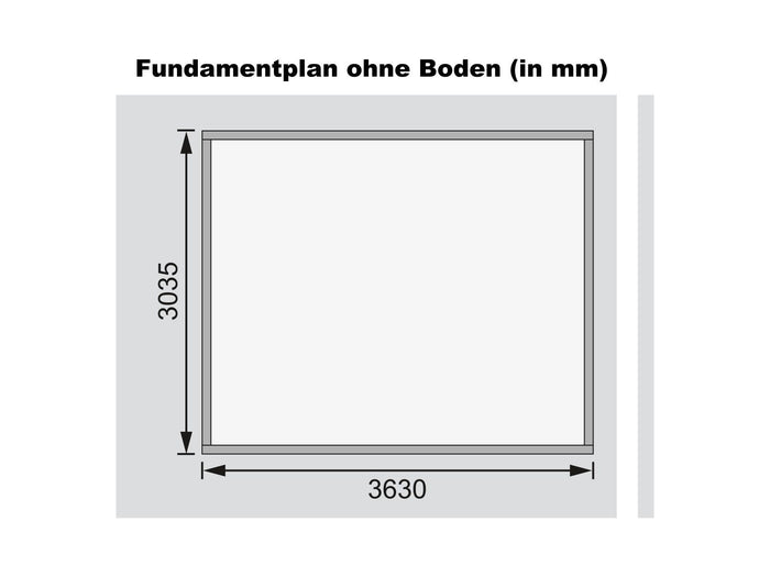 Karibu Gartenhaus Northeim 4 terragrau 38 mm