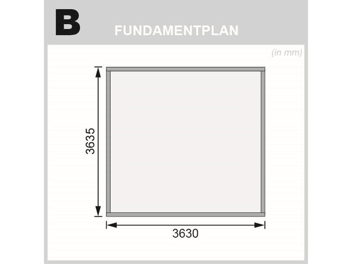 Karibu Gartenhaus Northeim 5 natur 38 mm