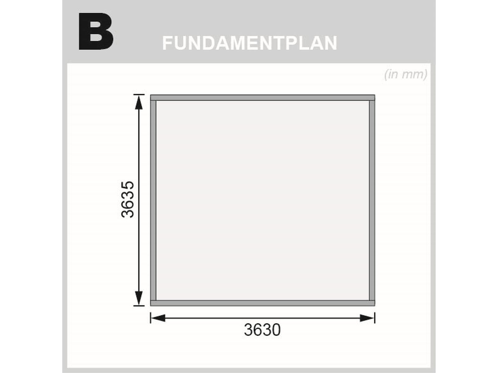 Karibu Gartenhaus Northeim 5 terragrau 38 mm