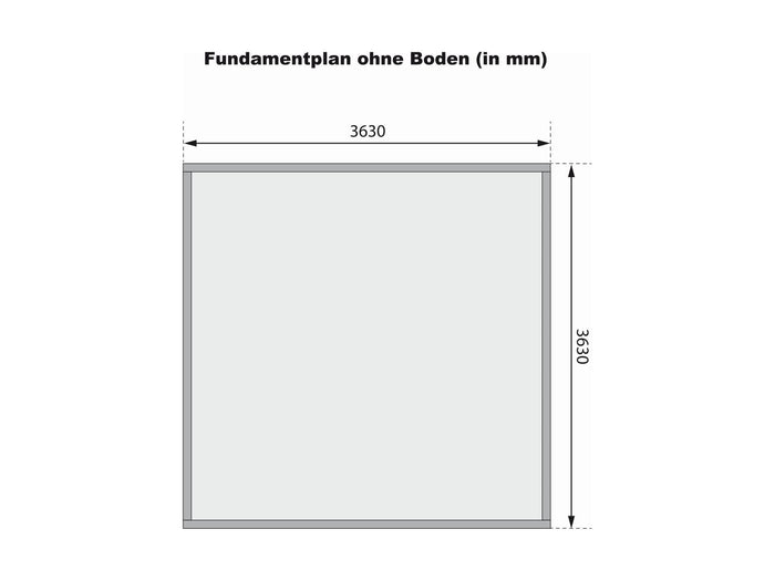 Karibu Gartenhaus Northeim 5 terragrau mit Anbaudach 3 m
